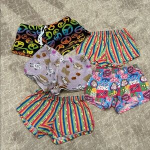 Colorful Kids Comfy PJ Shorts Set